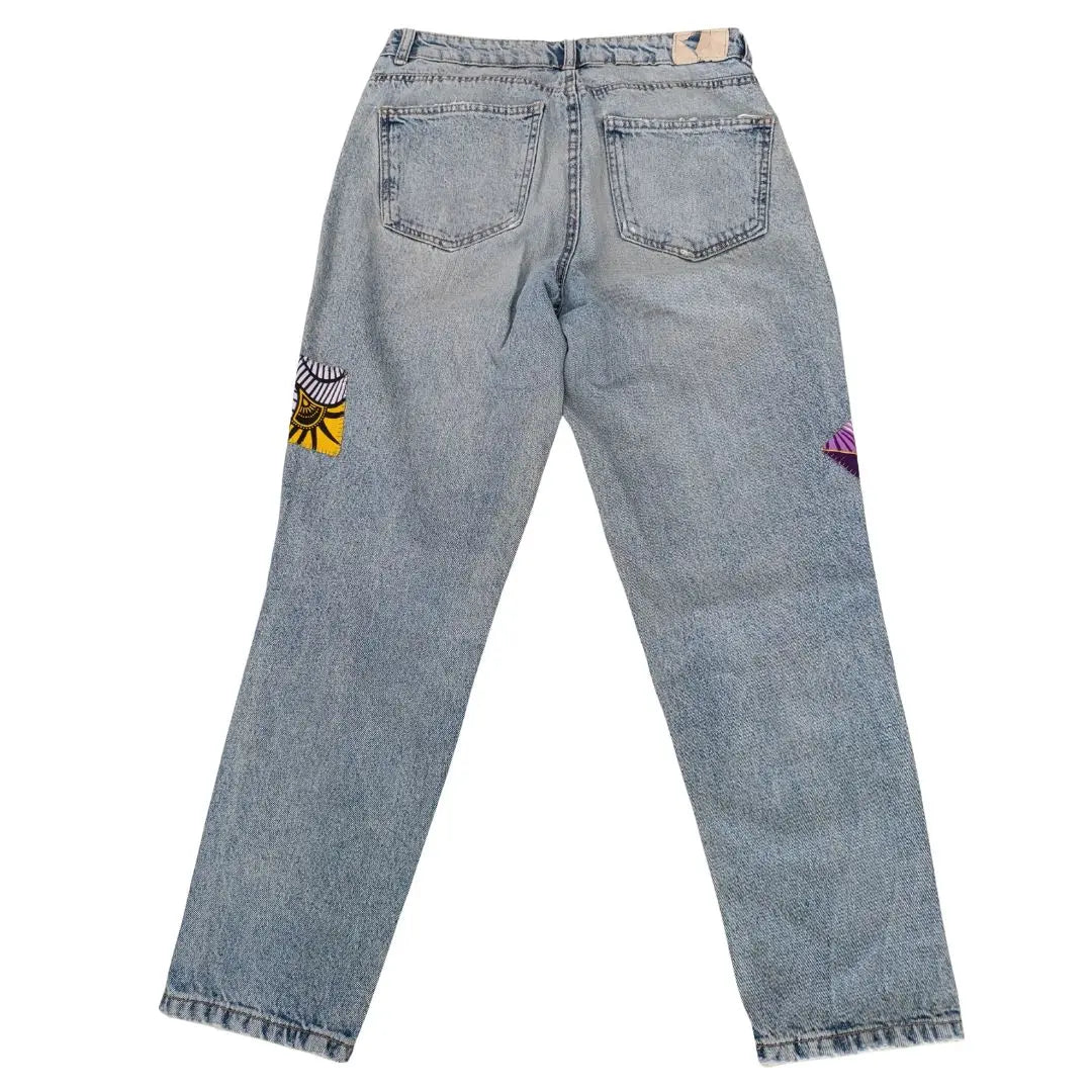 Jean Mom tissu Wax - Yolita Creations