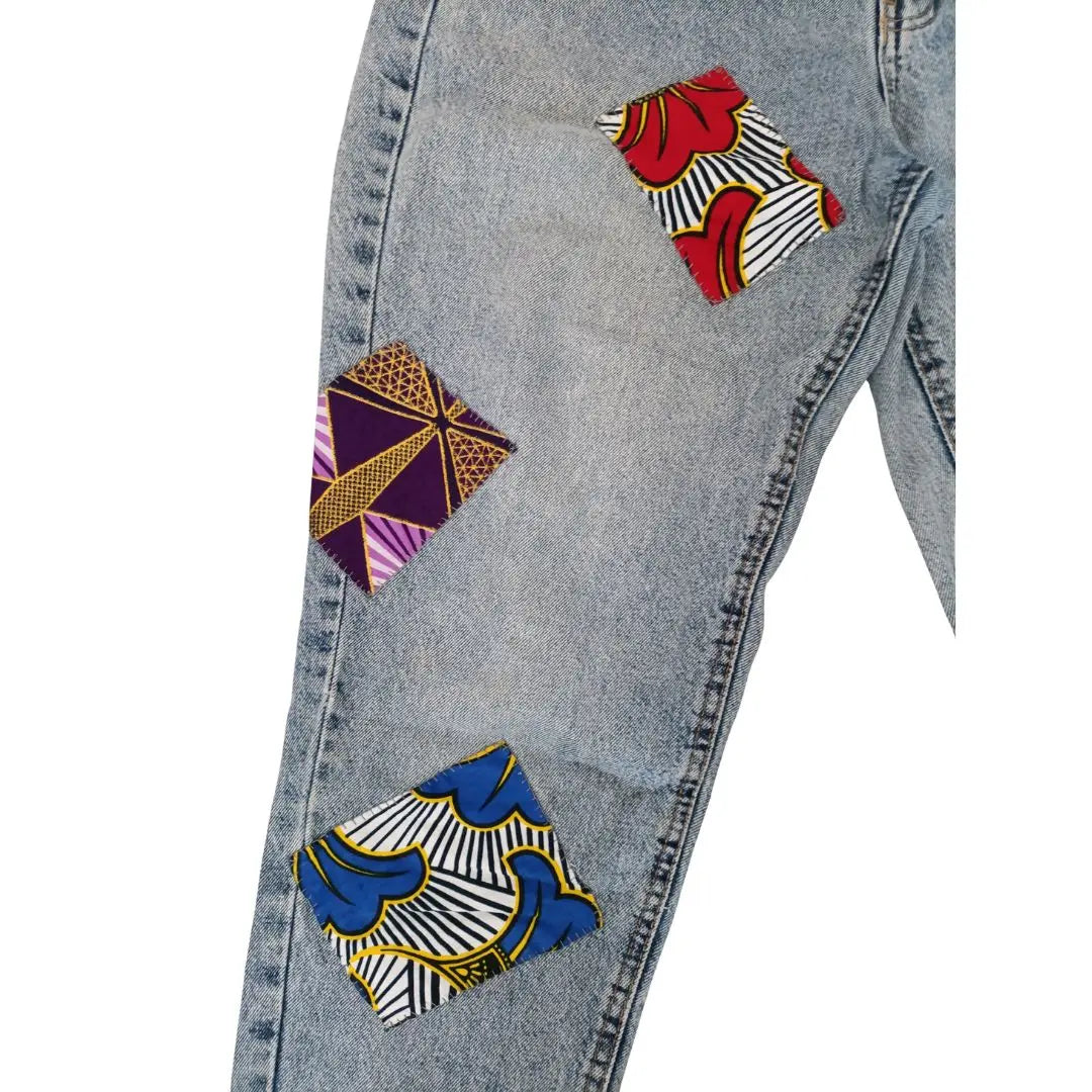 Jean Mom tissu Wax - Yolita Creations
